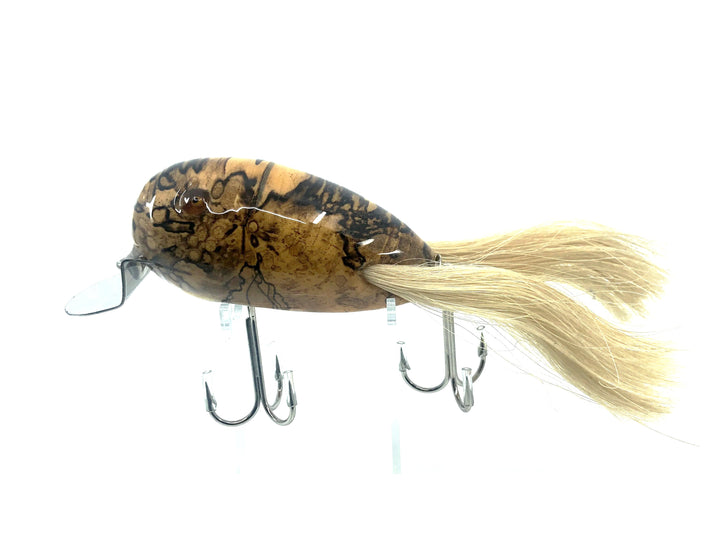 Musky Dan (XXX Lures) Giant Dingbat 4", Buckeye Burl w/COA