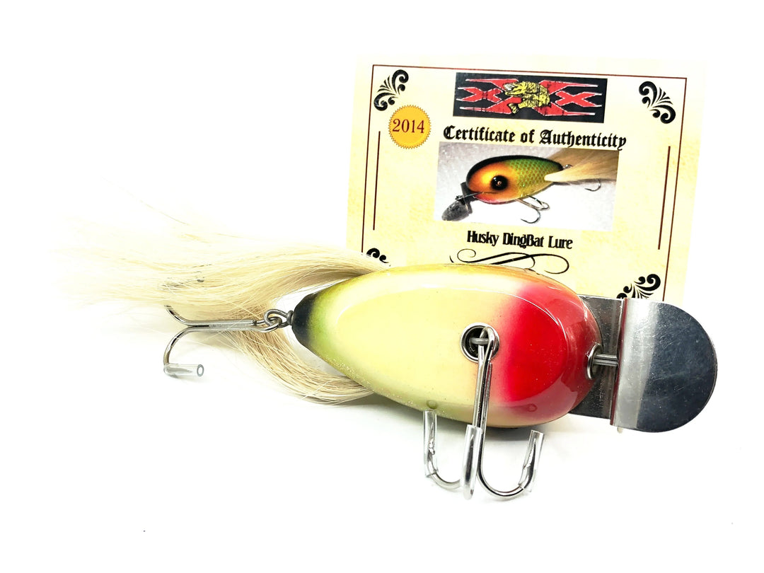 Musky Dan (XXX Lures) Husky Dingbat, Gold/Green Scales w/COA