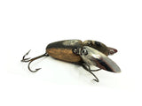 Heddon Wooden Crazy Crawler 2100 Flocked, GM Grey Mouse Color