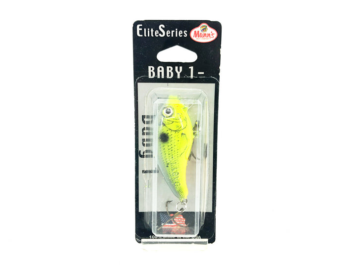 Mann's Elite Baby 1- Minus, Chartreuse Threadfin Color on Card