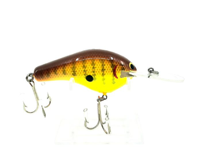 Bagley's DB3 Dredge, DC9 Dark Crayfish on Chartreuse Color