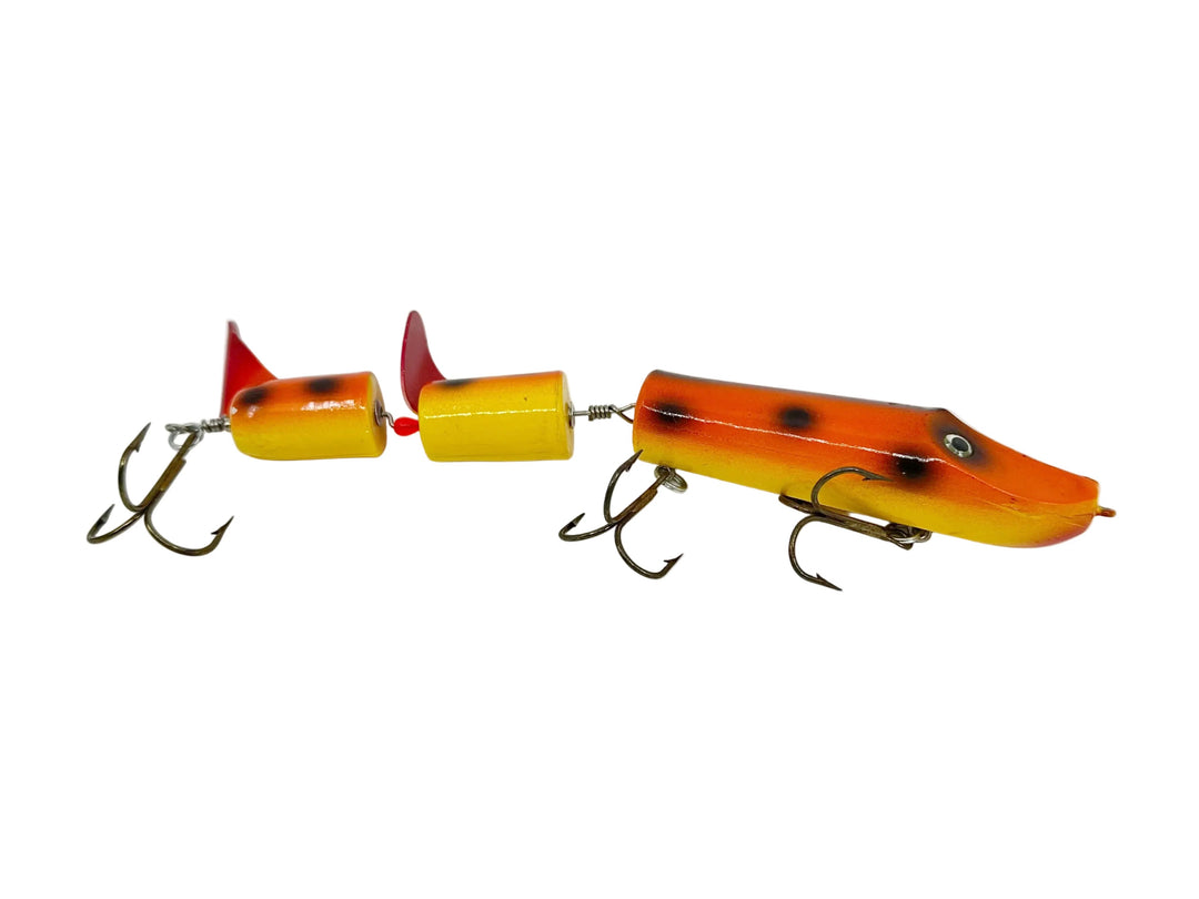 Hi-Fin Twin Teasertail, Orange. Great topwater bait
