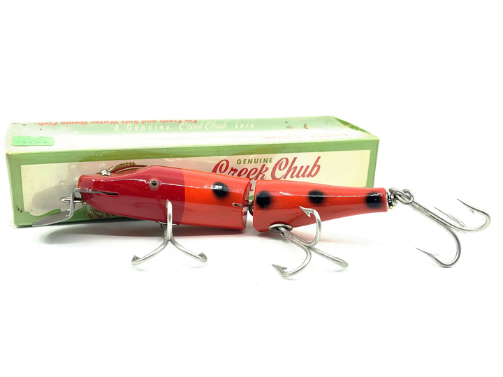 Creek Chub Jointed Husky Pikie 3000, Orange with Black Spots Color 3030 with Box-Tough Special Order