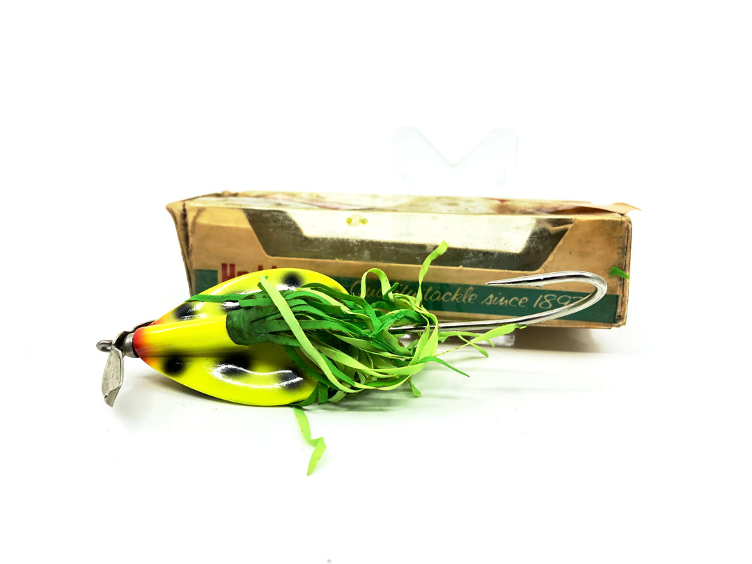 Heddon Brush Popper, CDF Chartreuse Coach Dog Color with Box