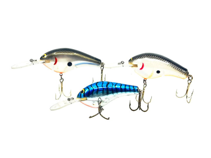 Bagley Diving Balsa 3 "DB3" Trio Pack - Fine Cracks - Fish / Fix Lot