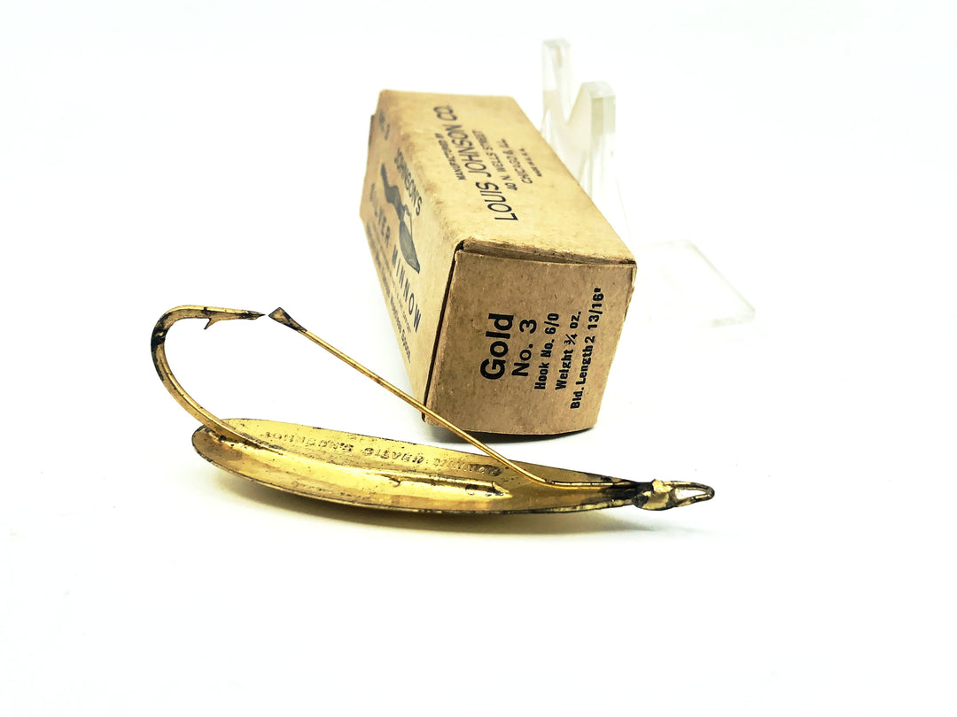 Johnson Silver Minnow No.3, Gold Color in Box