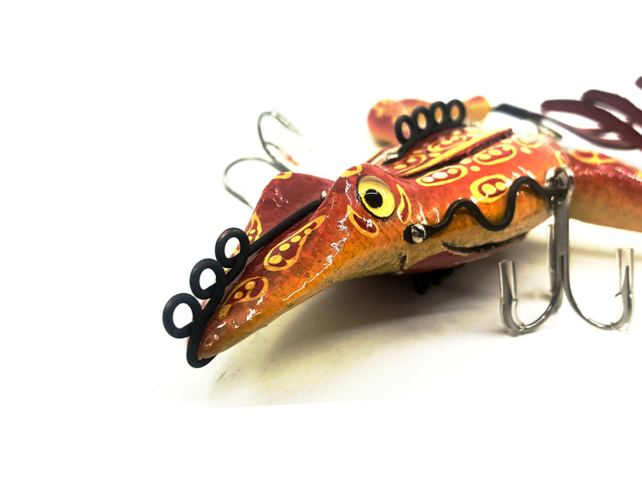 Macatawa Bait Co. Musky Red Frog 9 1/2" Lure w/Box -1980s