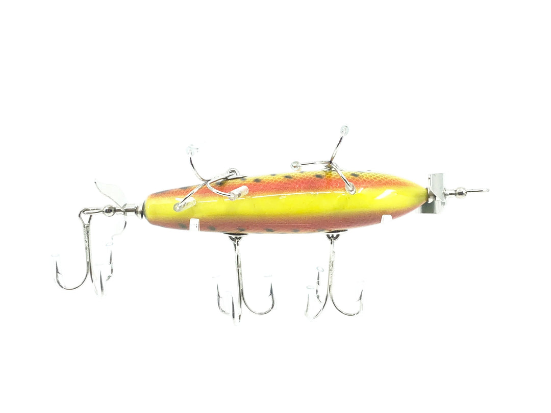 Musky Dan (XXX Lures) 5 Hook Minnow (150), Rainbow or Brook Trout w/COA