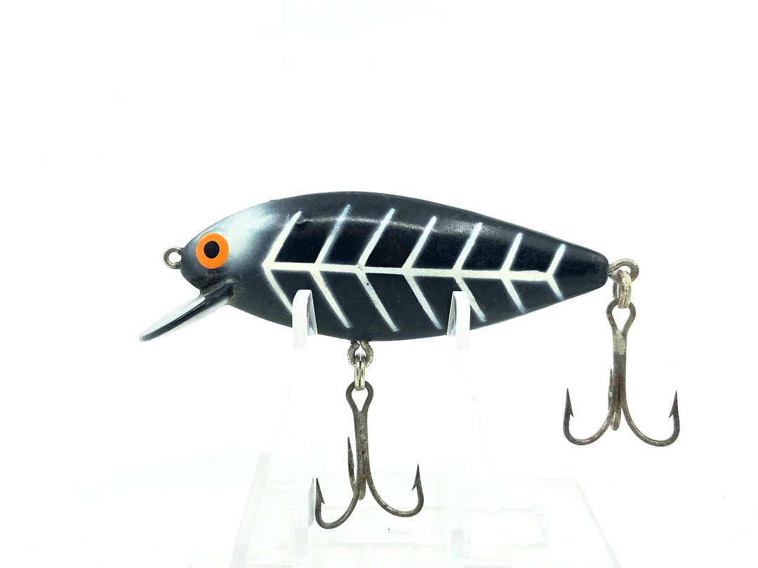 Bomber Speed Shad 4S, #14 Black/White Ribs Color