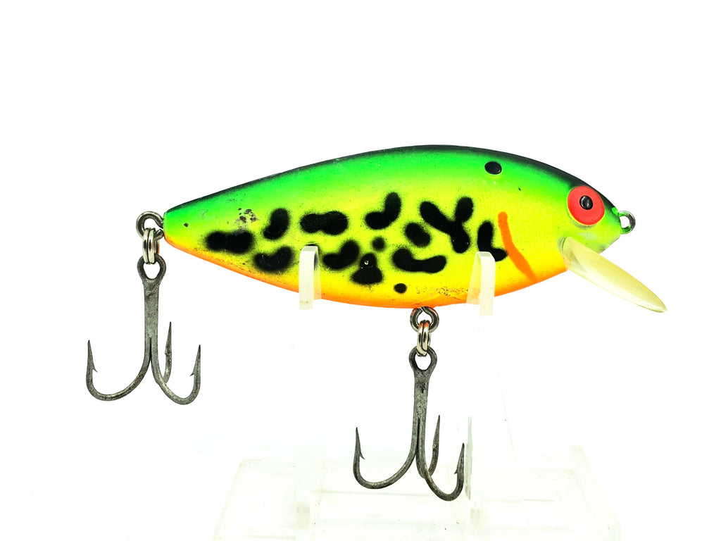 Leurre Bomber 15J Vintage - Fire Tiger, 3/8 Oz, Articulé, Queue Vissée - NOS