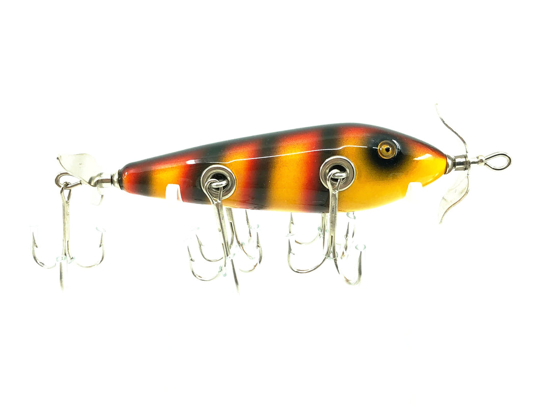 Musky Dan (XXX Lures) 5 Hook Minnow, Bar Perch Color