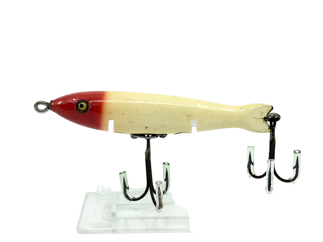 Heddon #800 Saltwater Special (Big Mary), RH Red Head/White Color -Toilet Seat Hardware