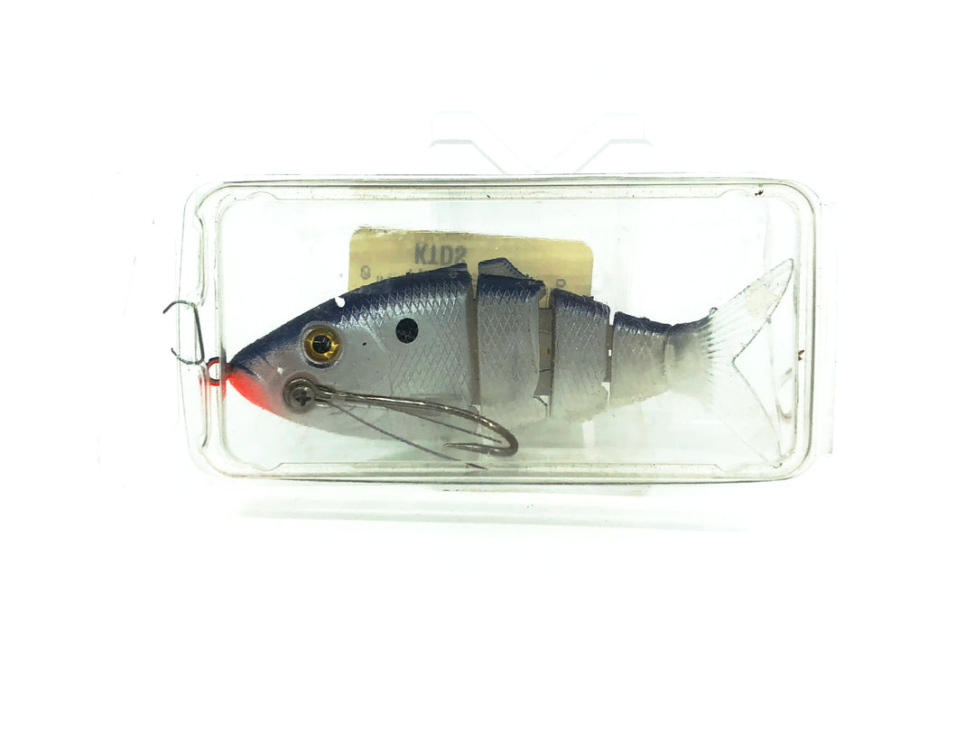 Kick Tail Dying Shad Weedless Swimbait, Purple Shad Color in Box