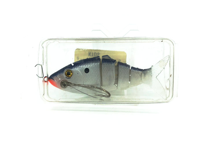 Kick Tail Dying Shad Weedless Swimbait, Purple Shad Color in Box