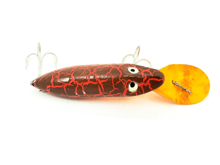 Heddon River Runt Deep Dive, CBO Crackle Back Orange Color