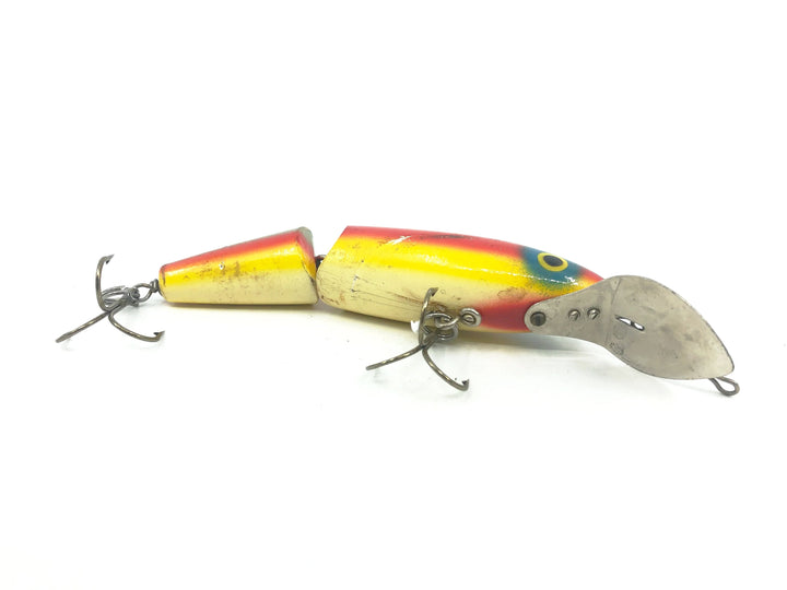 Jointed Wooden 5" Musky Bait, Rainbow Color