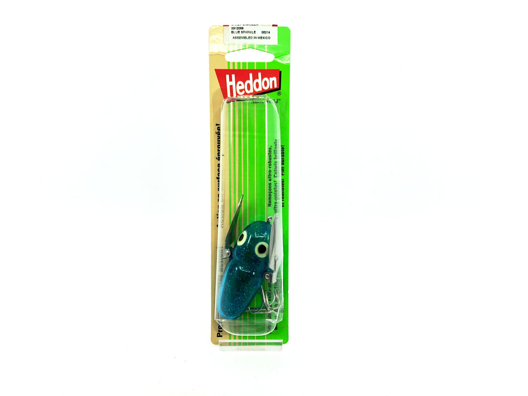 Heddon Crazy Crawler, Blue Sparkle Color on Card