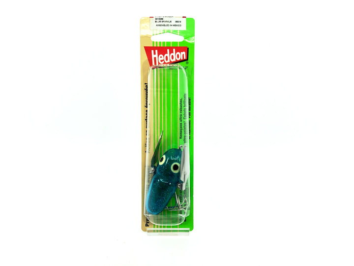 Heddon Crazy Crawler, Blue Sparkle Color on Card