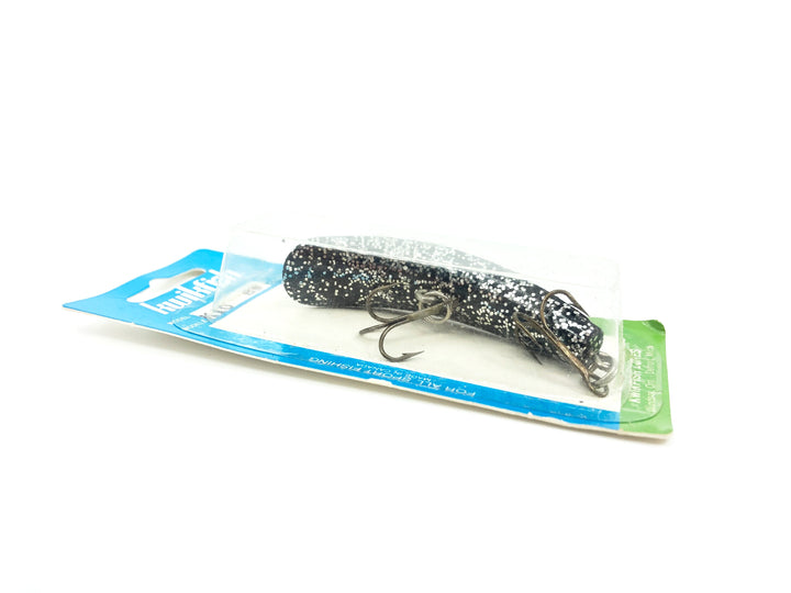 Pre Luhr-Jensen Kwikfish K10, BS Black Silver Speck Color New on Card Old Stock