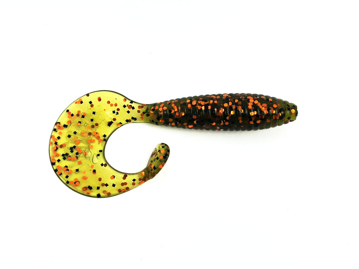 Get Bit Baits X Viper Hyper Tail 4", Dark Melon Copper Color - 5 Pack