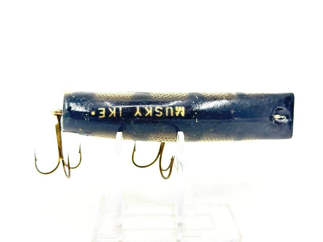 Kautzky Plastic Lazy Ike Muskie Ike, BLS Black Scale Color