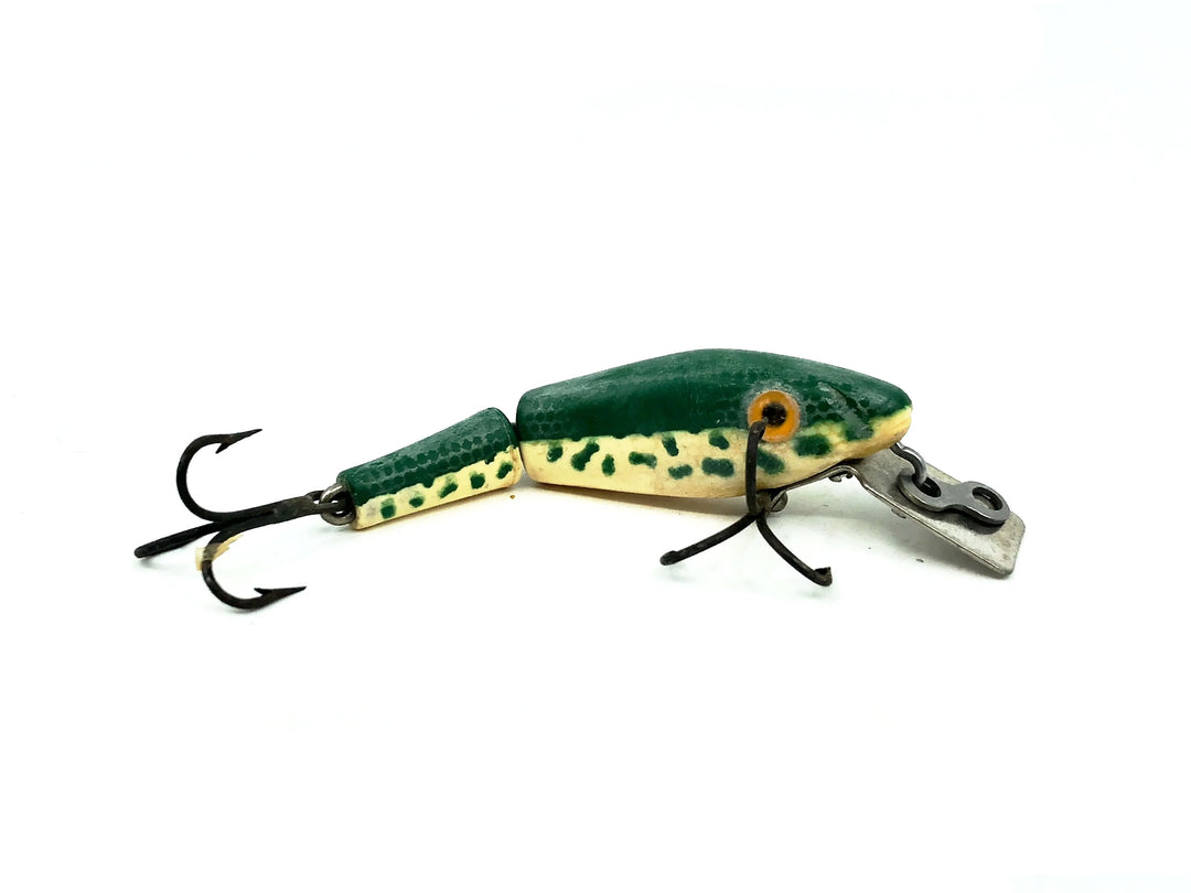 L & S Panfish Sinker, White Belly/Green Back & Speckles Color