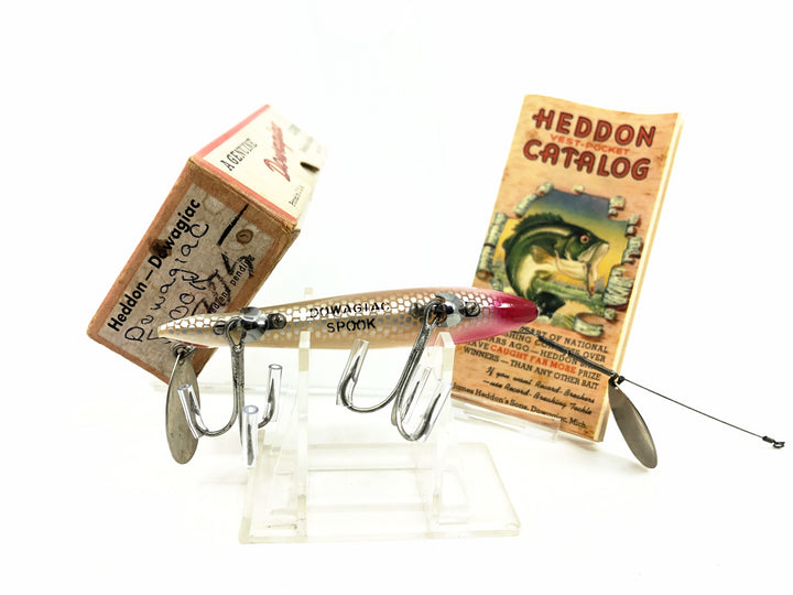 Heddon Dowagiac Spook 9100, RET White Red Eyes & Tails Color w/Box