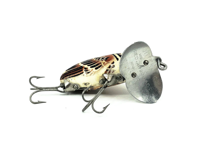 Arbogast Jitterbug 5/8 oz, #274 Sparrow Color, Seein's Believin Model