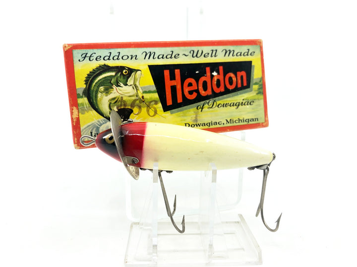 Heddon 210 Surface, RH Red Head White Color with Box