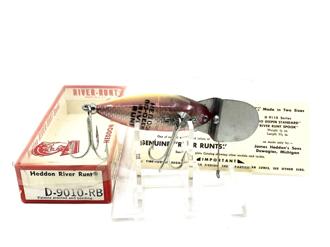 Heddon Midget Go Deeper River Runt D-9010-RB Rainbow Color with Box and Papers