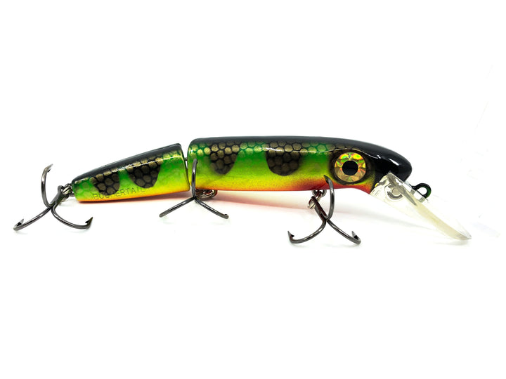 Joe Bucher Tackle Co. Buchertail Jointed Depth Raider 6", Natural Perch Color New on Card