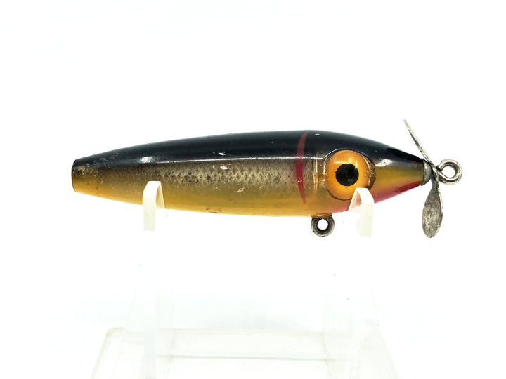 Gudebrod Golden Eye Sinner Spinner, Black Minnow Color