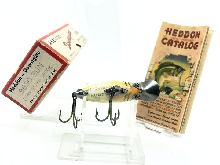 Heddon Punkinseed 9630, Sun Sunfish Color with Box & Catalog
