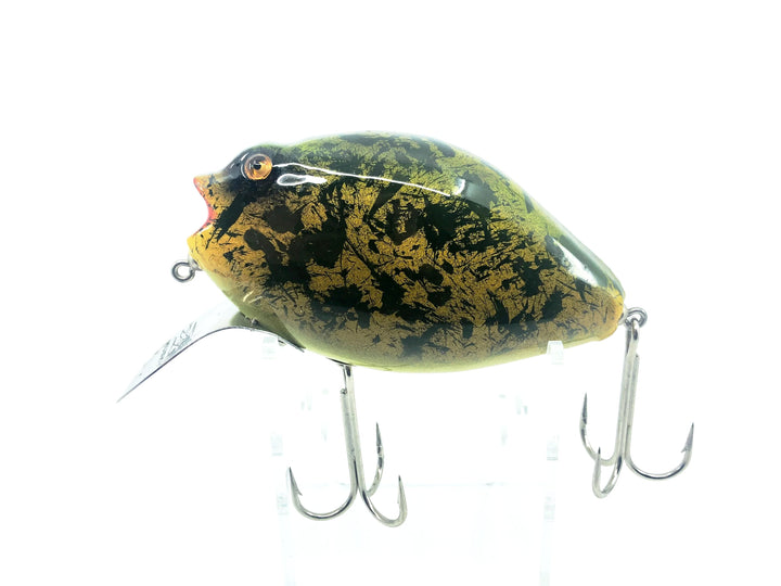 Musky Dan (XXX Lures) Giant Punkinseed 4 1/2", Speckled Frog&nbsp;Color
