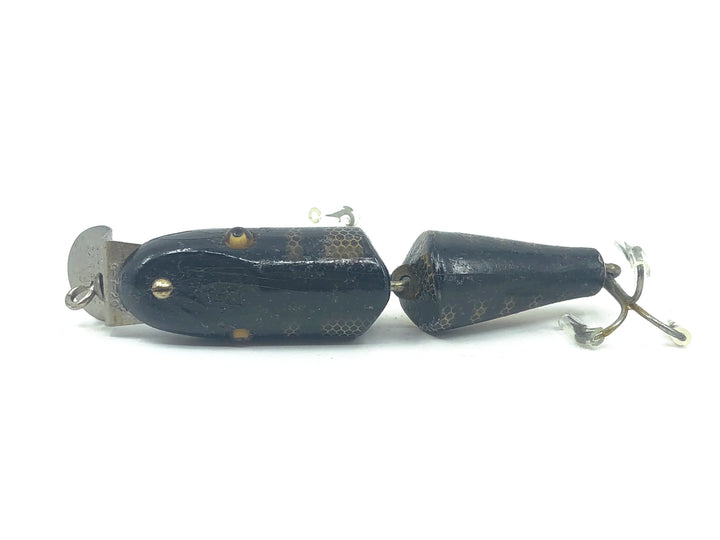 Creek Chub Wooden 2700 Baby Jointed Pikie Minnow, #33 Black Scale Color