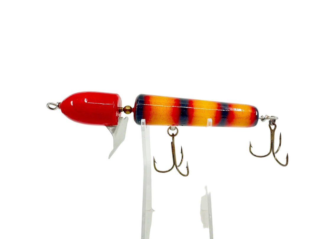 Rotary Head Musky Bait, Yellow/Red/Black Color