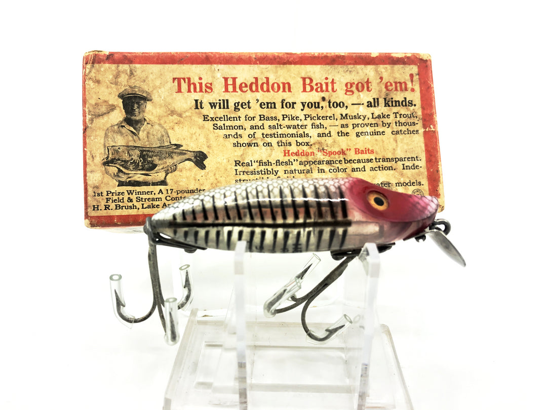 Heddon River Runt Spook Floater 9402-XS, Silver Shore Color with Brush Box 1st Gen