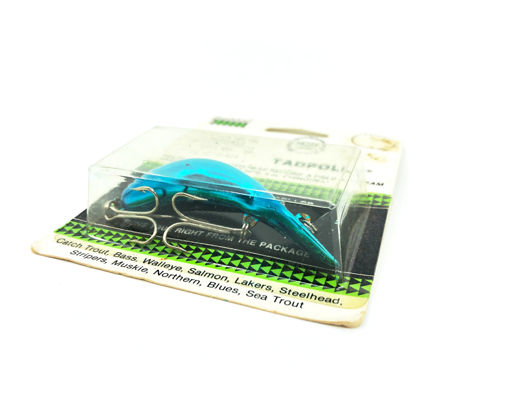 Heddon 9900 Clatter Tad Tadpolly Spook, VBL Vibrant Blue Color on Card
