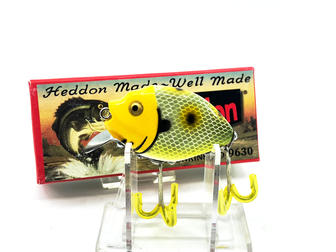 Heddon 9630 Punkinseed X9630YJH Yellow Head/Frog Scale Color New in Box