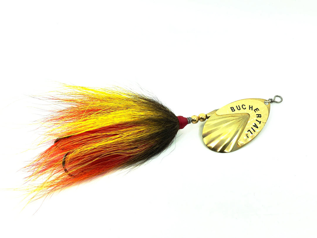 Buchertail 700 Series Spinner, Brass Blade/Perch Tail Color