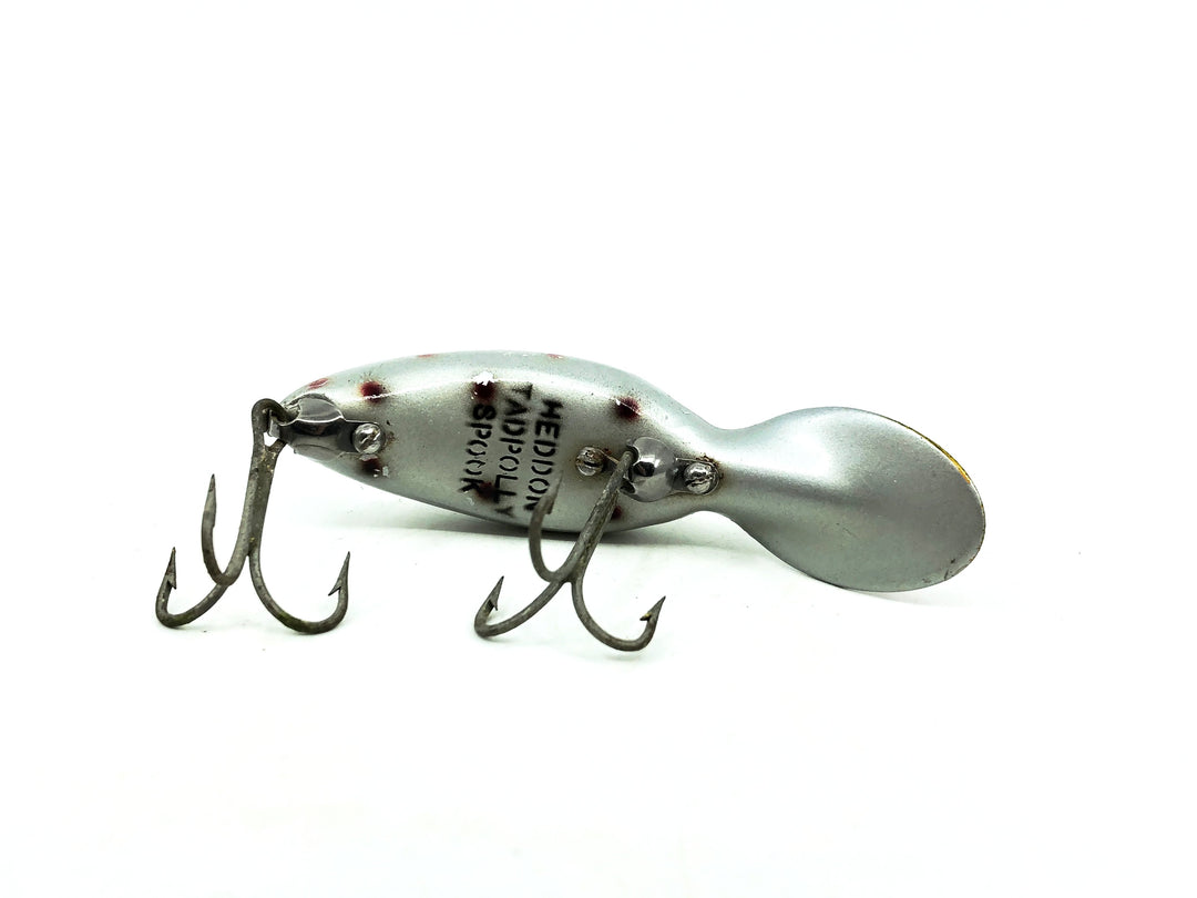 Heddon Tadpolly, SRB Silver Body/Red &amp; Black Spots Color