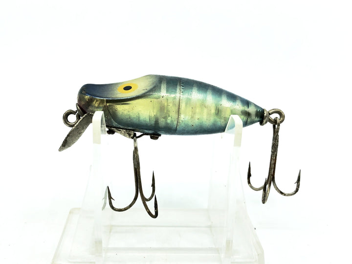 Paw Paw Midget Wiggler No.3900, Blue/White Ribs Color