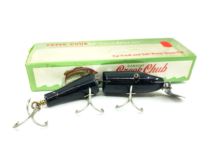 Creek Chub Jointed Snook Pikie 5500, Black Color 5513W with Box