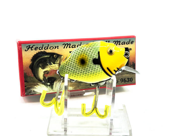 Heddon 9630 Punkinseed X9630YJH Yellow Head/Frog Scale Color New in Box