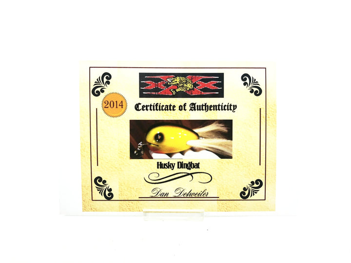Musky Dan (XXX Lures) Husky Dingbat, Gold Scale/Black Back w/COA
