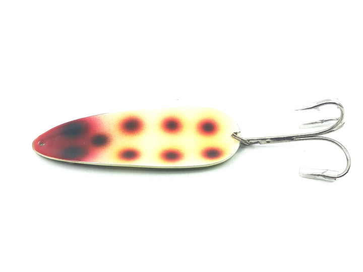 Musky Dan (XXX Lures) Glass Eye Spoon, Frog Spot Color w/COA