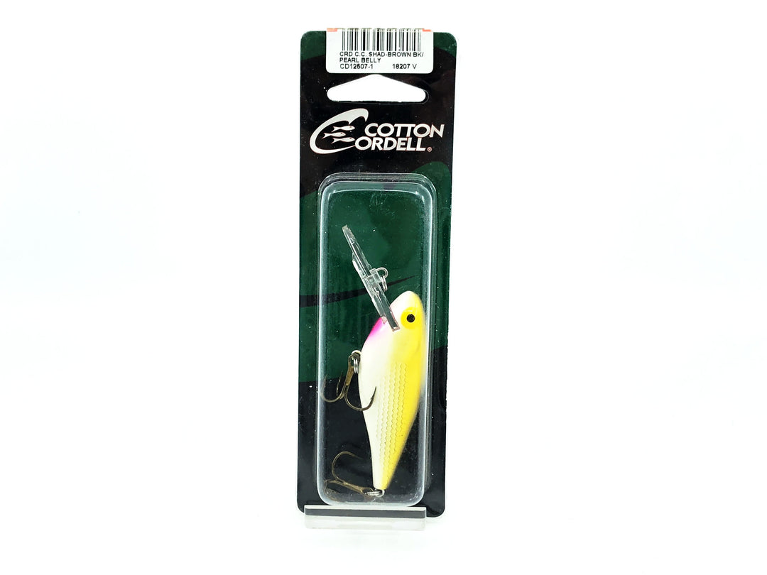 ﻿Cotton Cordell C.C Shad, Shad-Brown Back/Pearl Belly Color