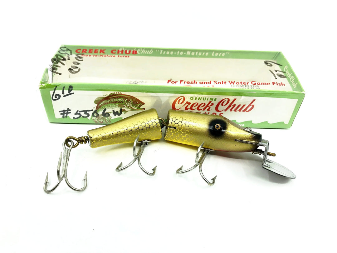 Creek Chub Jointed Snook Pikie 5500, Gold Scale Color 5506 with Box-Tough Special Order