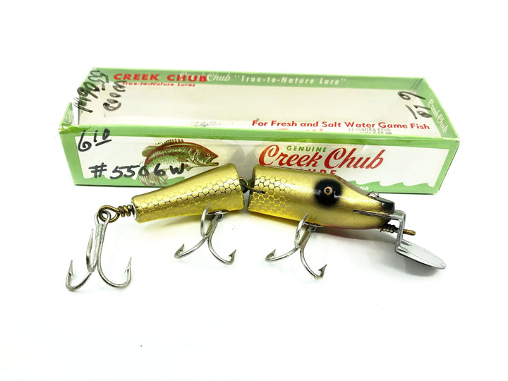 Creek Chub Jointed Snook Pikie 5500, Gold Scale Color 5506 with Box-Tough Special Order