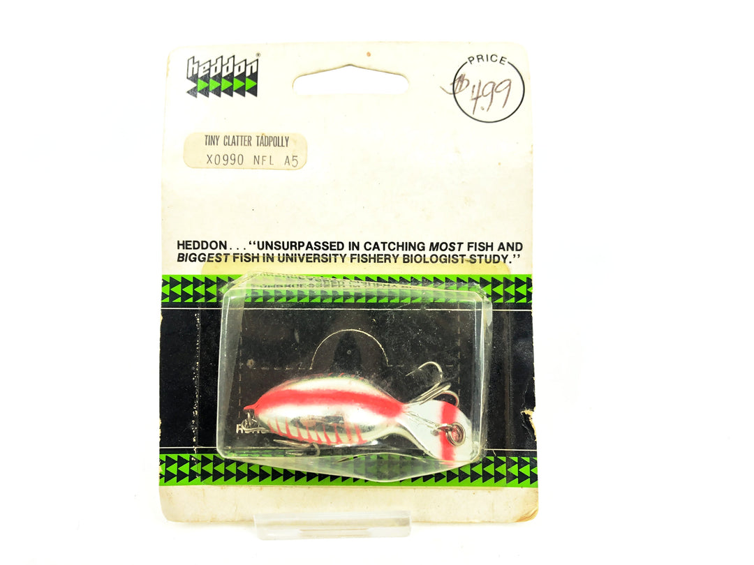 Heddon 0990 Tiny Clatter Tad Tadpolly Spook, NFL Bloody Mary Color